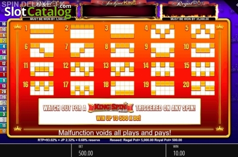 Скрин8. King Spin Deluxe слот