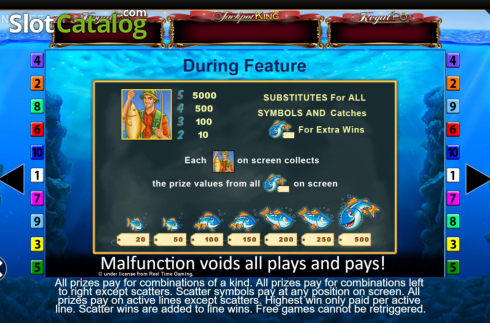 Скрин9. Fishin Frenzy Jackpot King слот