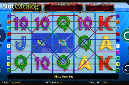 Скрин2. Fishin Frenzy Jackpot King слот