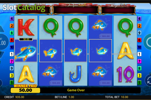 Скрин3. Fishin Frenzy Jackpot King слот