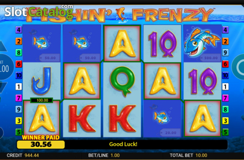 Скрин5. Fishin Frenzy Jackpot King слот