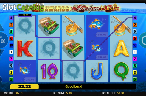 Скрин6. Fishin Frenzy Jackpot King слот