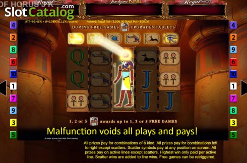 Скрин4. Eye Of Horus Jackpot King слот