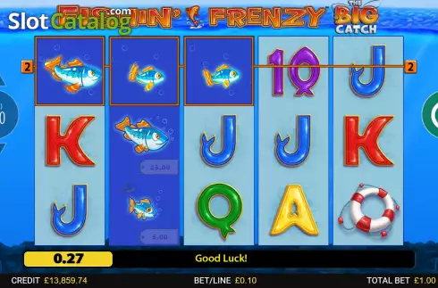 Скрин7. Fishin' Frenzy The Big Catch слот