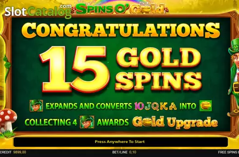 Скрин9. Spins O' Gold слот