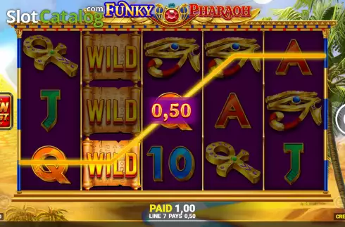 Скрин3. Funky Pharaoh Jackpot King слот