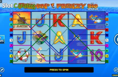 Скрин3. Fishin' Frenzy The Big Splash слот