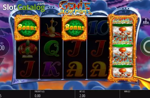 Скрин2. Genie Jackpots Rapid Fire Jackpots слот