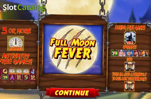 Скрин2. Full Moon Fever (Blueprint) слот