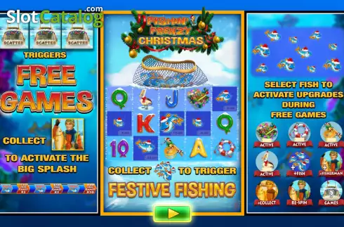 Скрин2. Fishin’ Frenzy Christmas слот