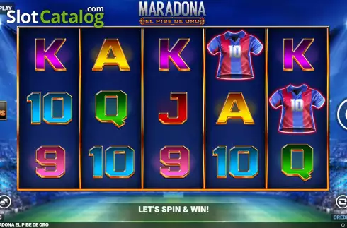 Скрин2. Maradona El Pibe De Oro слот
