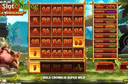 Скрин2. King Kong Cash Full House слот