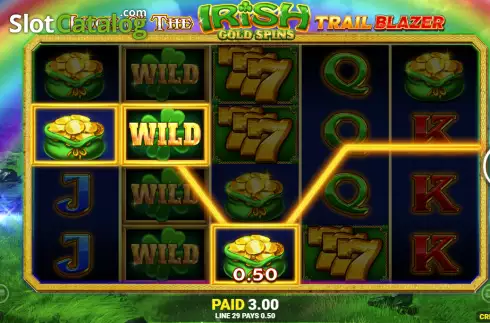 Скрин3. Luck O' The Irish Gold Spins Trail Blazer слот