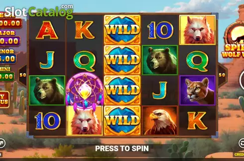 Скрин2. Spirit Wolf Wins слот