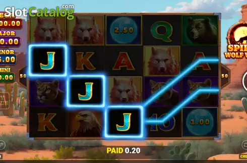 Скрин3. Spirit Wolf Wins слот