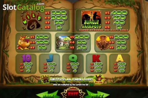 Скрин7. Jungle Jackpots слот