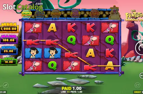 Скрин3. The Flintstones 2 Bedrock Riches слот