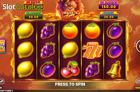 Скрин2. Majestic Fury Power 5 слот