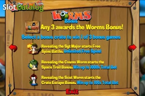 Скрин3. Worms (Blueprint) слот