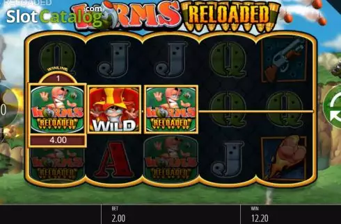 Скрин3. Worms Reloaded слот