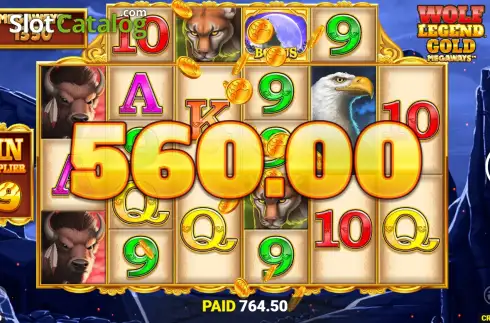 Скрин3. Wolf Legend Gold Megaways слот