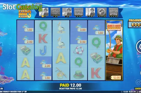 Скрин3. Fishin' Frenzy Even Bigger Fish 3 слот