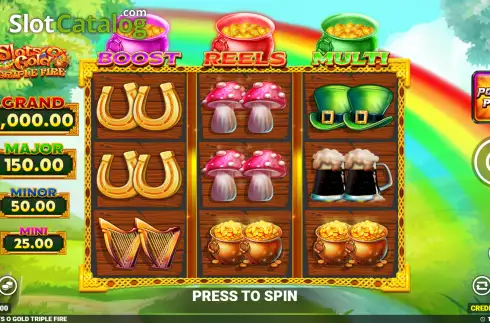 Скрин2. Slots O' Gold Triple Fire слот