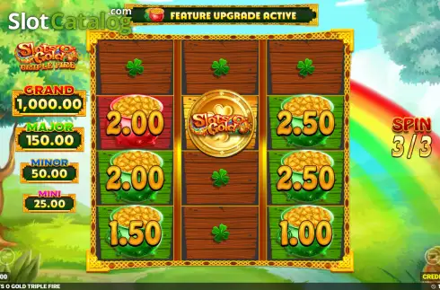 Скрин3. Slots O' Gold Triple Fire слот