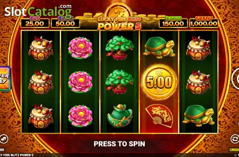 Скрин2. Lucky Fire Blitz Power 5 слот