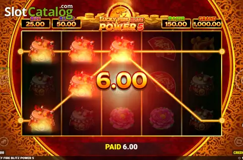 Скрин3. Lucky Fire Blitz Power 5 слот