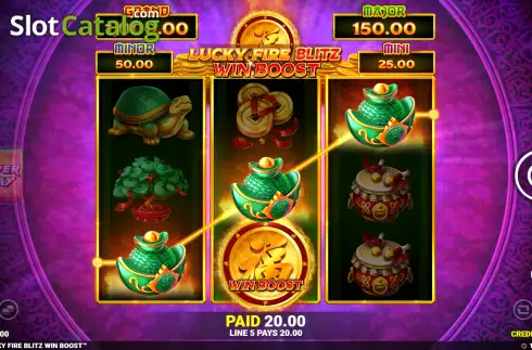 Скрин3. Lucky Fire Blitz Win Boost слот