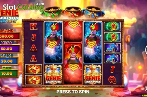 Скрин2. Genie Jackpots Combo Frenzy слот