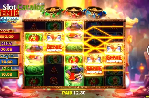 Скрин3. Genie Jackpots Combo Frenzy слот