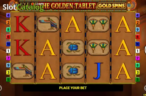 Скрин2. Eye of Horus The Golden Tablet Gold Spins слот