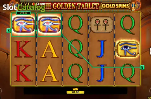 Скрин3. Eye of Horus The Golden Tablet Gold Spins слот