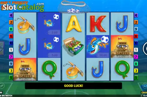 Скрин2. Fishin' Frenzy The Big Match слот