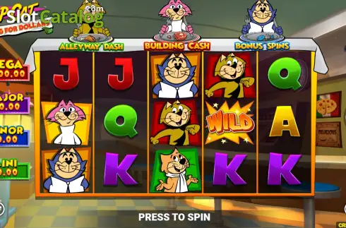 Скрин2. Top Cat Dining For Dollars слот