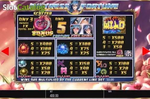 Скрин7. Mistress of Fortune слот