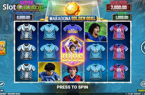 Скрин2. Maradona Golden Goal слот