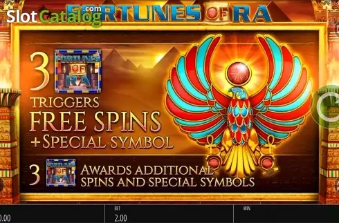 Скрин2. Fortunes of Ra (Blueprint) слот