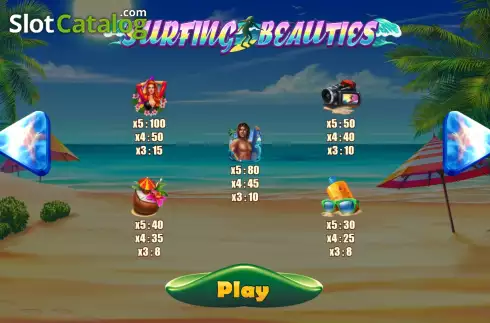 Скрин6. Surfing Beauties слот