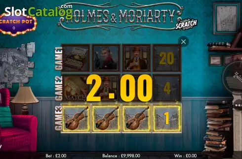 Скрин4. Holmes and Moriarty Scratch слот