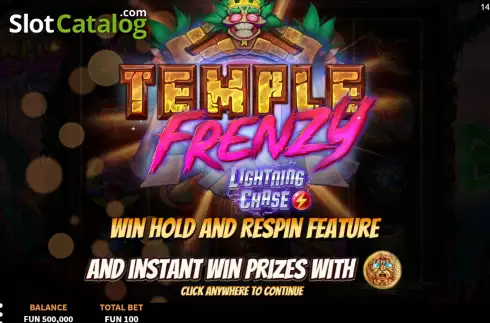 Скрин2. Temple Frenzy Lightning Chase слот