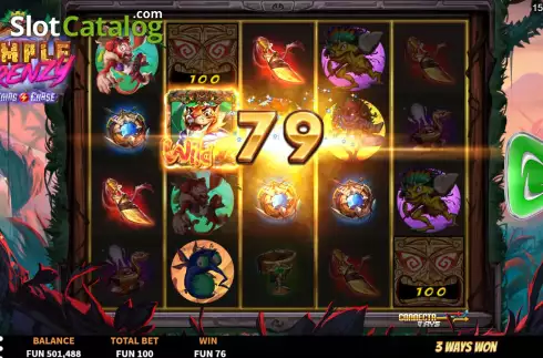 Скрин4. Temple Frenzy Lightning Chase слот
