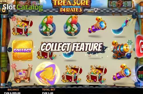Скрин4. Treasure Pirates Lightning Chase слот