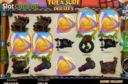 Скрин9. Treasure Pirates Lightning Chase слот