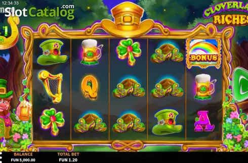 Скрин3. Cloverland Riches слот