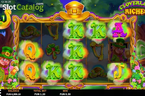 Скрин5. Cloverland Riches слот