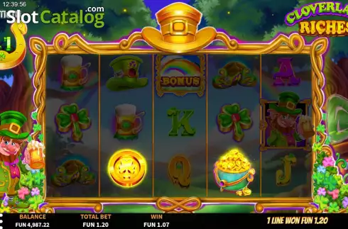 Скрин8. Cloverland Riches слот