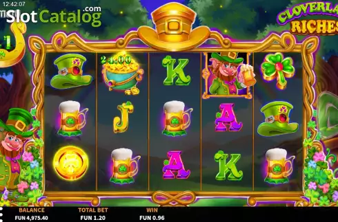 Скрин9. Cloverland Riches слот
